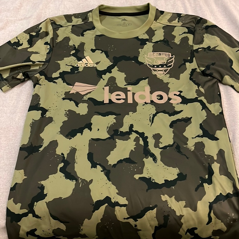 D.C. United Camo Military Appreciation Pregame Jersey Small